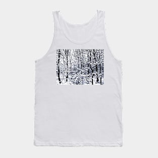 Snow Covered Trees Tank Top